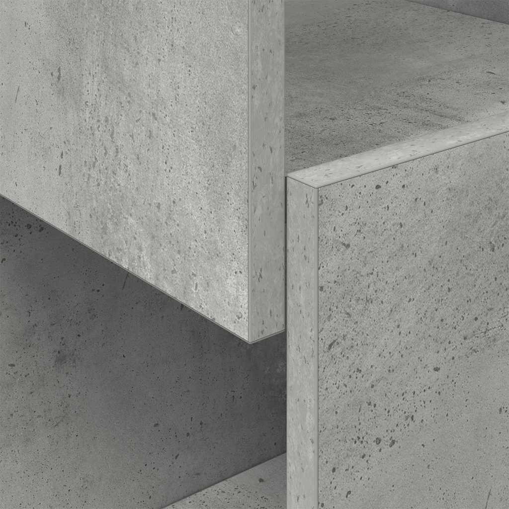 Corner Cabinet Concrete Grey 25.5x25x55cm Engineered Wood