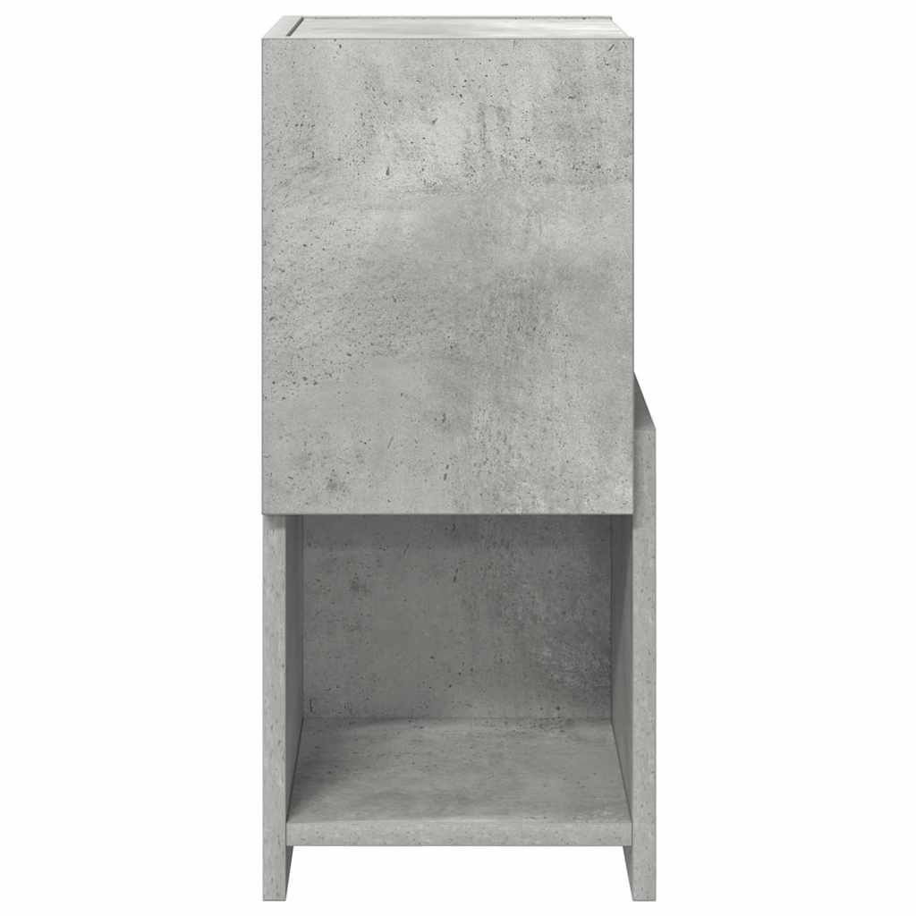 Corner Cabinet Concrete Grey 25.5x25x55cm Engineered Wood
