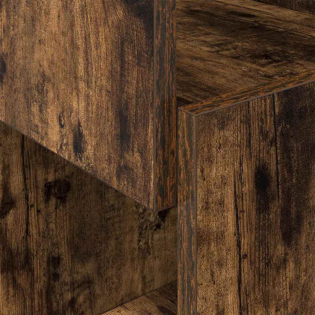 Corner Cabinet Smoked Oak 25.5x25x55cm Engineered Wood