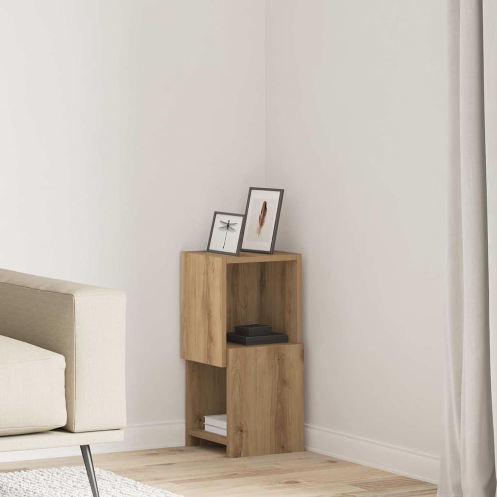 Corner Cabinet Artisan Oak 25.5x25x55cm Engineered Wood