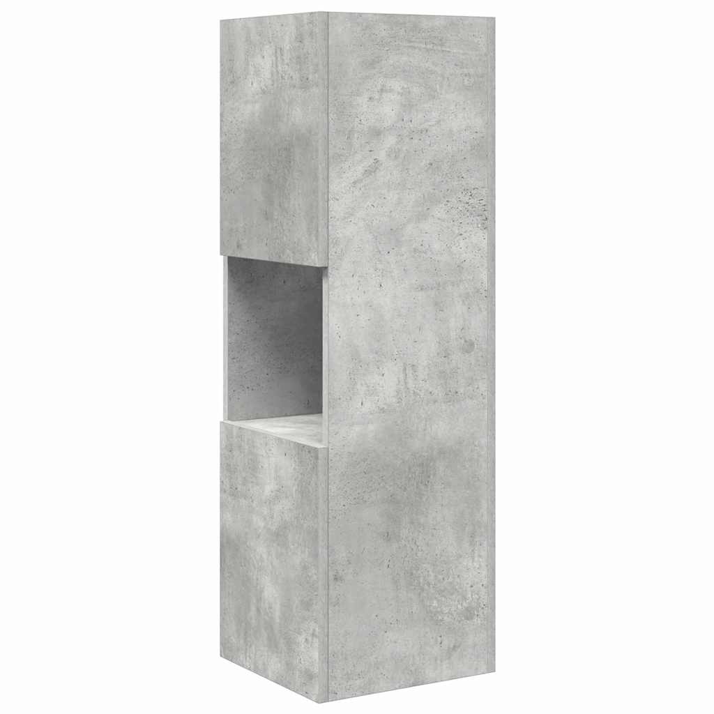 Corner Cabinet Concrete Grey 30.5x30x95cm Engineered Wood