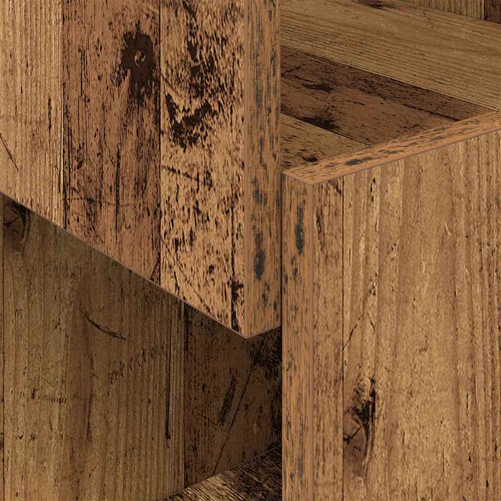 Corner Cabinet Old Wood 30.5x30x95cm Engineered Wood