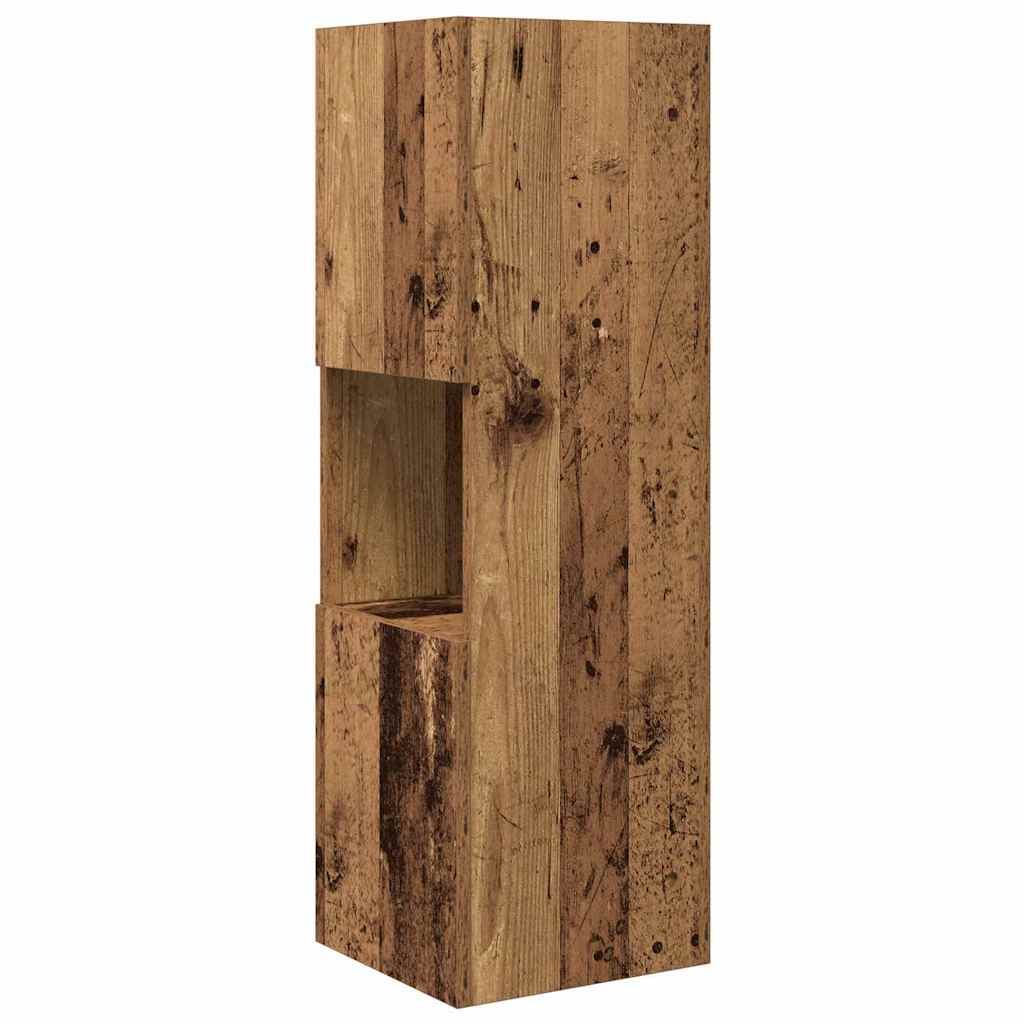 Corner Cabinet Old Wood 30.5x30x95cm Engineered Wood