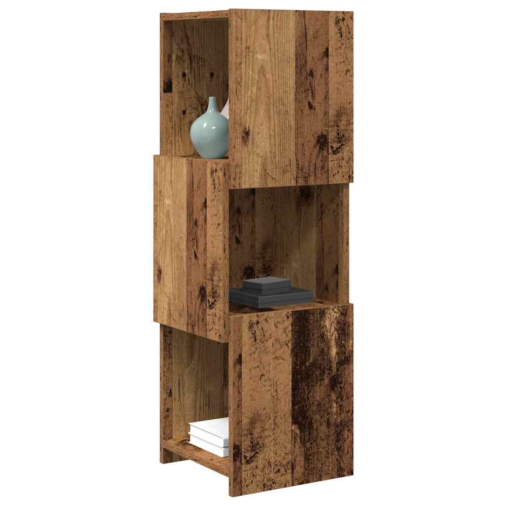 Corner Cabinet Old Wood 30.5x30x95cm Engineered Wood