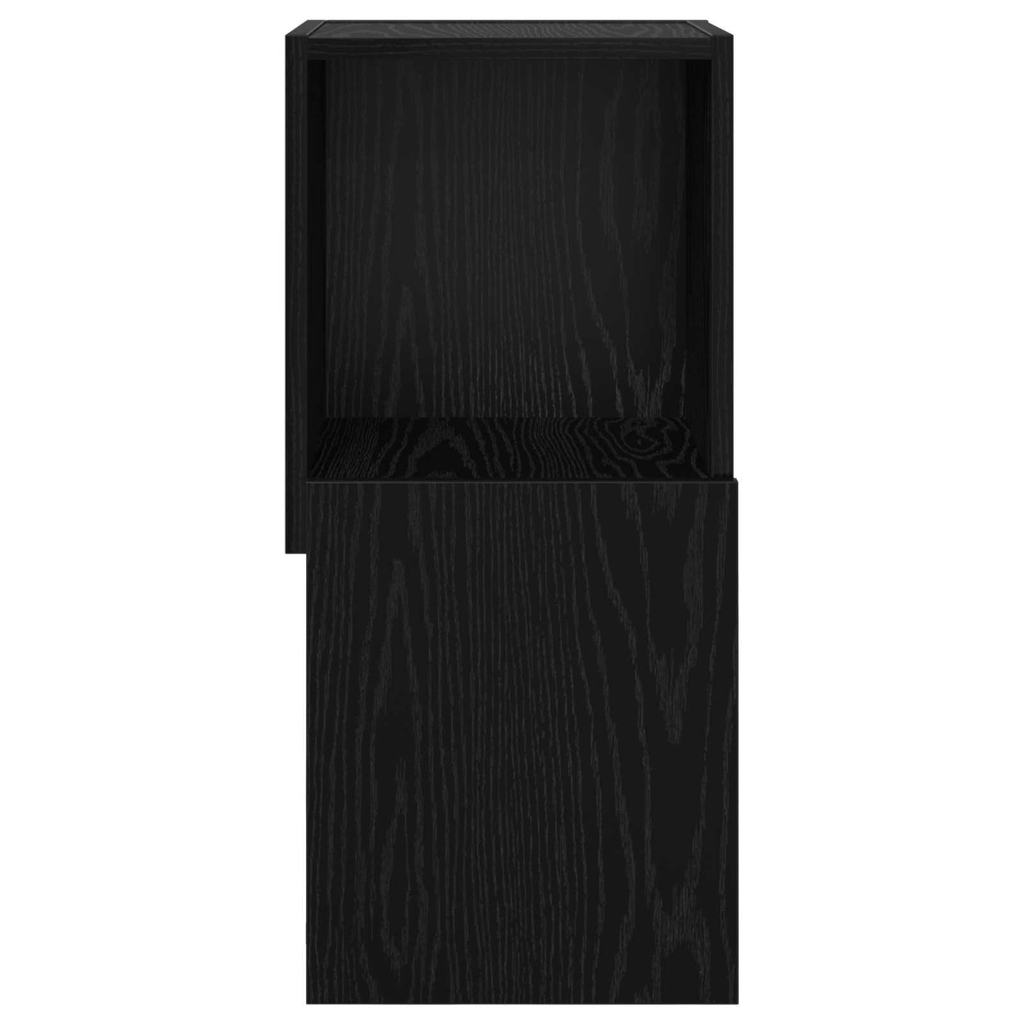 Corner Cabinet Black Oak 30.5x30x65cm Engineered Wood