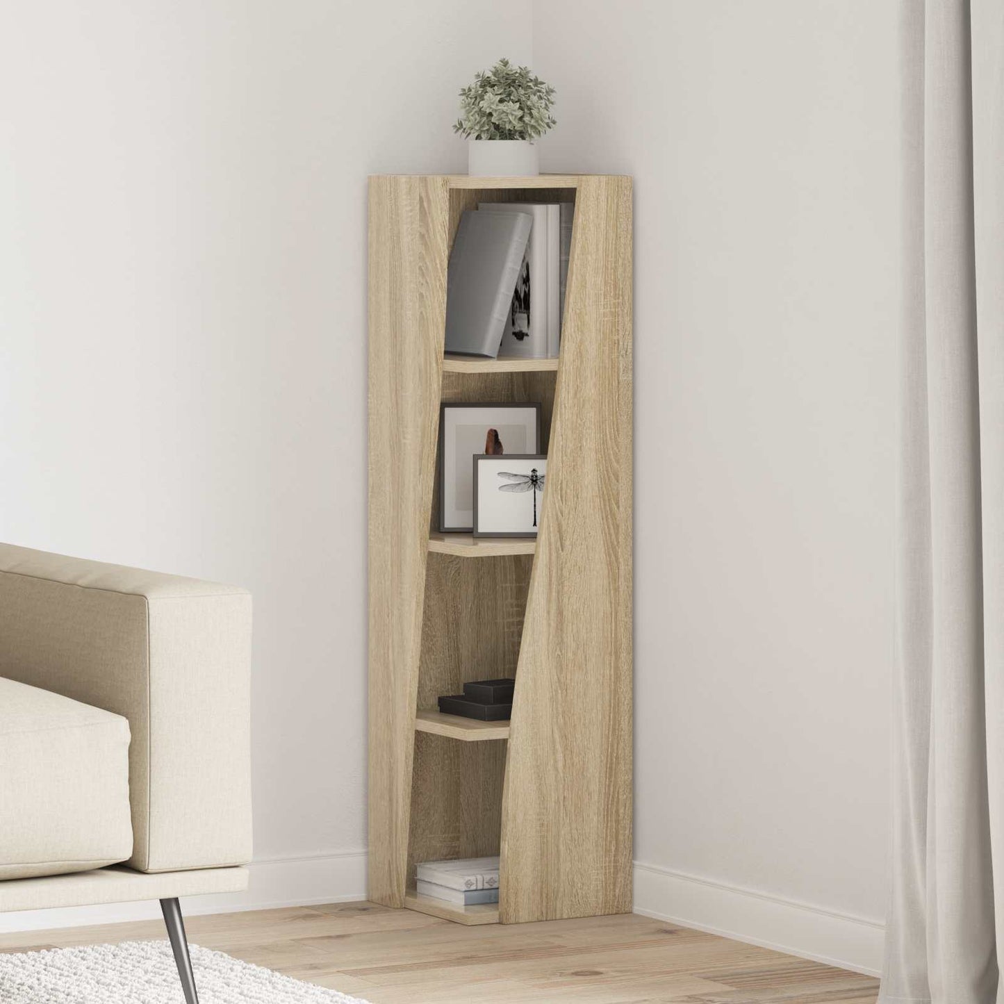Corner Cabinet 27.5x27x102cm Engineered Wood Sonoma Oak
