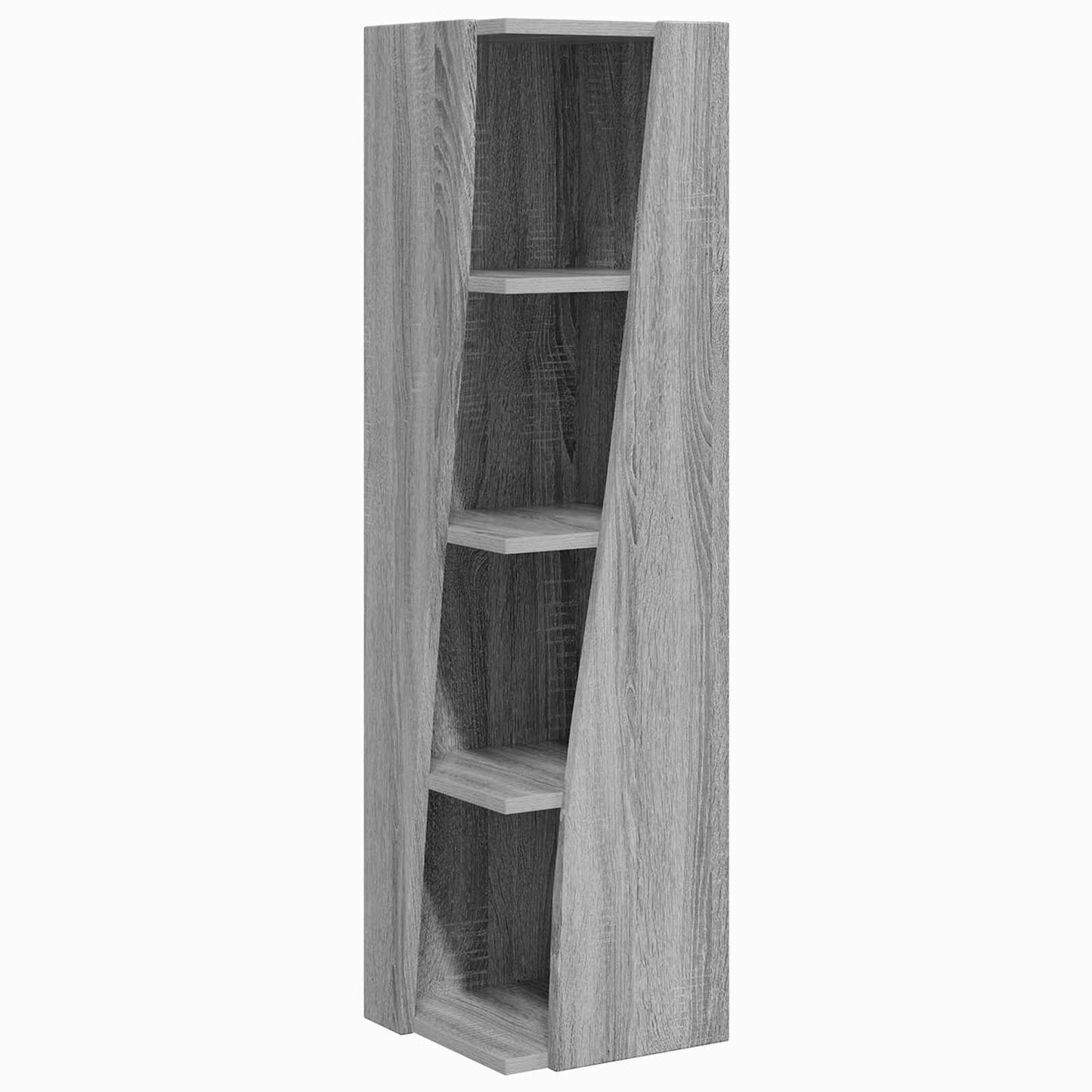 Corner Cabinet Grey Sonoma 27.5x27x102cm Engineered Wood