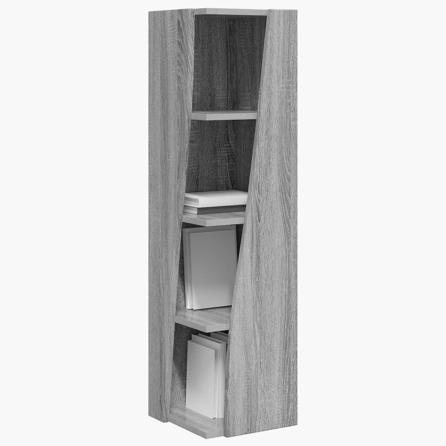 Corner Cabinet Grey Sonoma 27.5x27x102cm Engineered Wood
