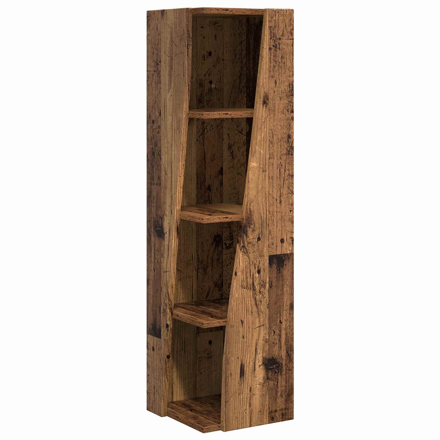 Corner Cabinet Old Wood 27.5x27x102cm Engineered Wood