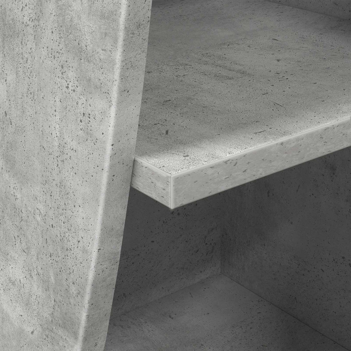 Corner Cabinet Concrete Grey 32x32x102cm Engineered Wood