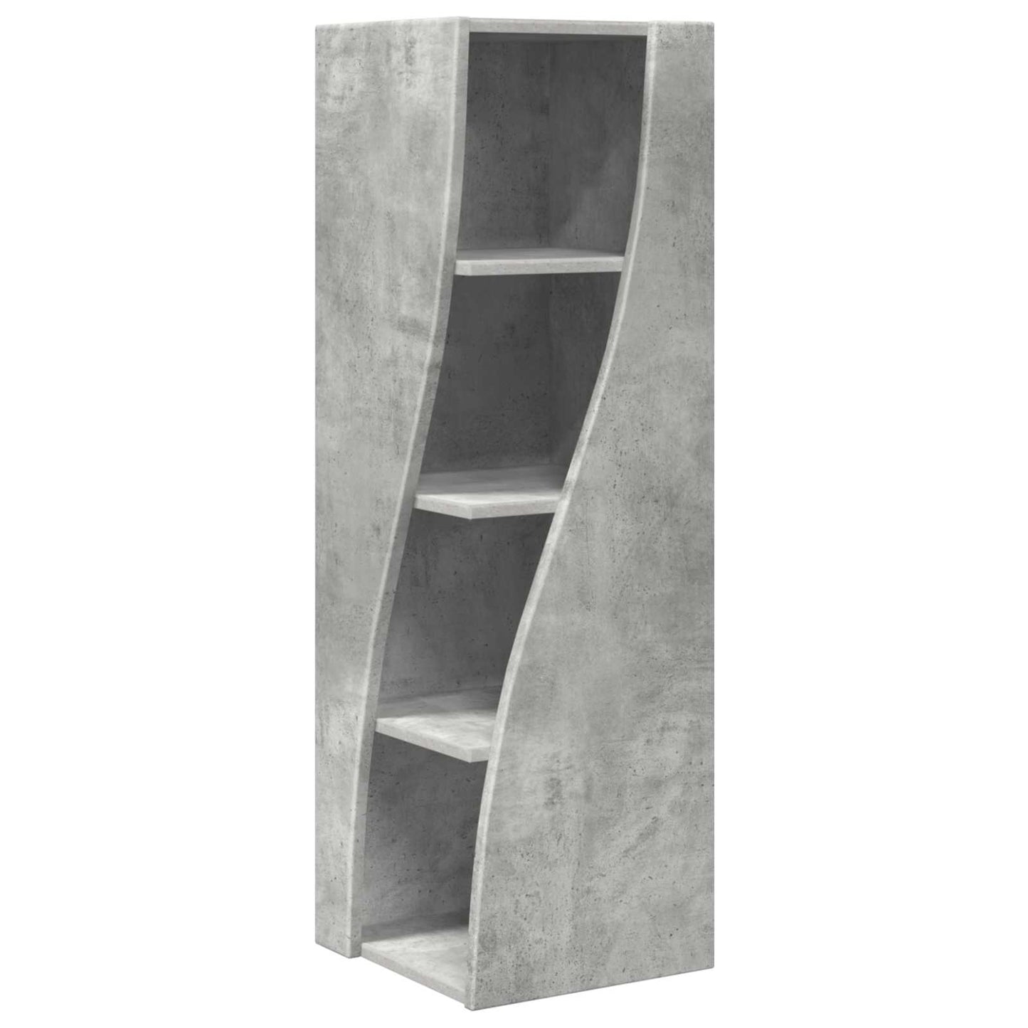 Corner Cabinet 32x32x102cm Engineered Wood Concrete Grey