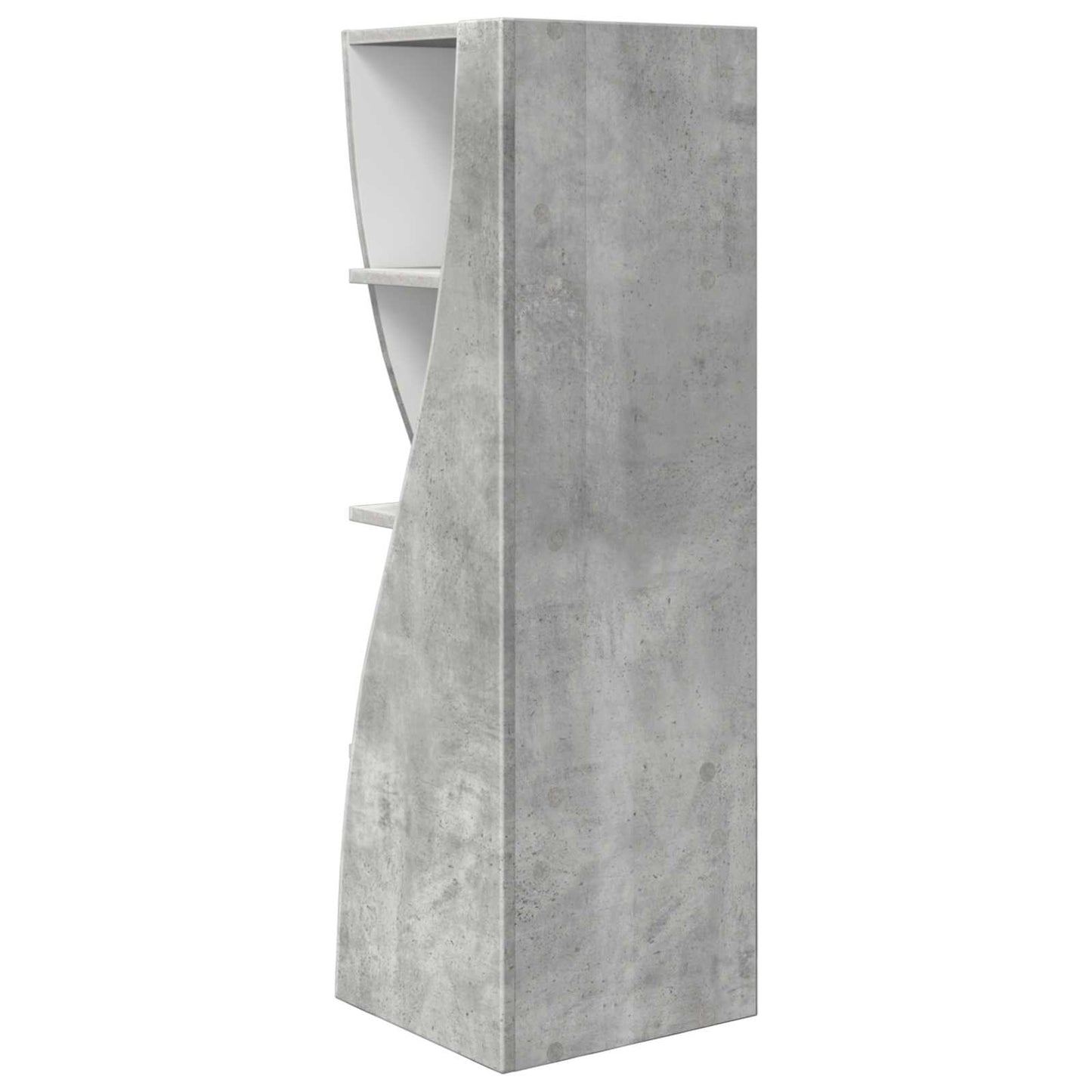Corner Cabinet Concrete Grey 32x32x102cm Engineered Wood