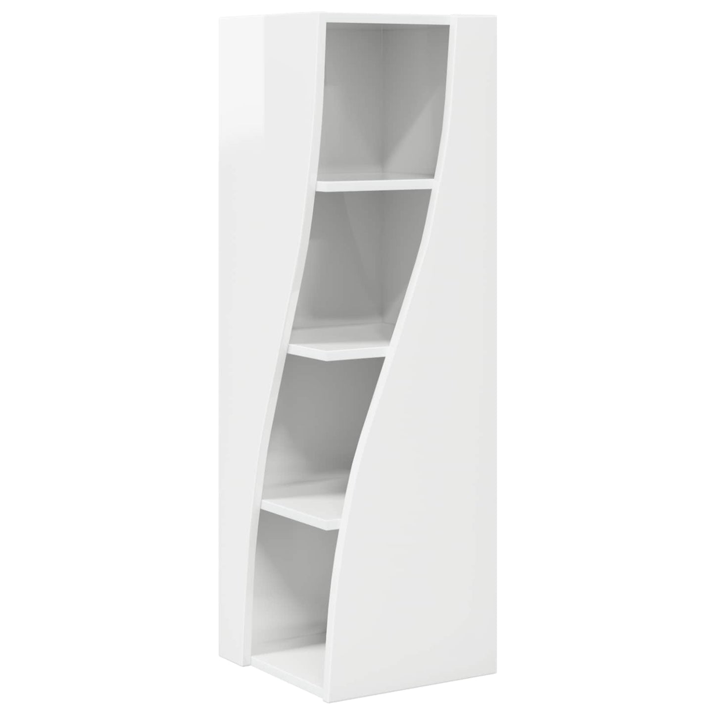 Corner Cabinet 32x32x102cm Engineered Wood High Gloss White