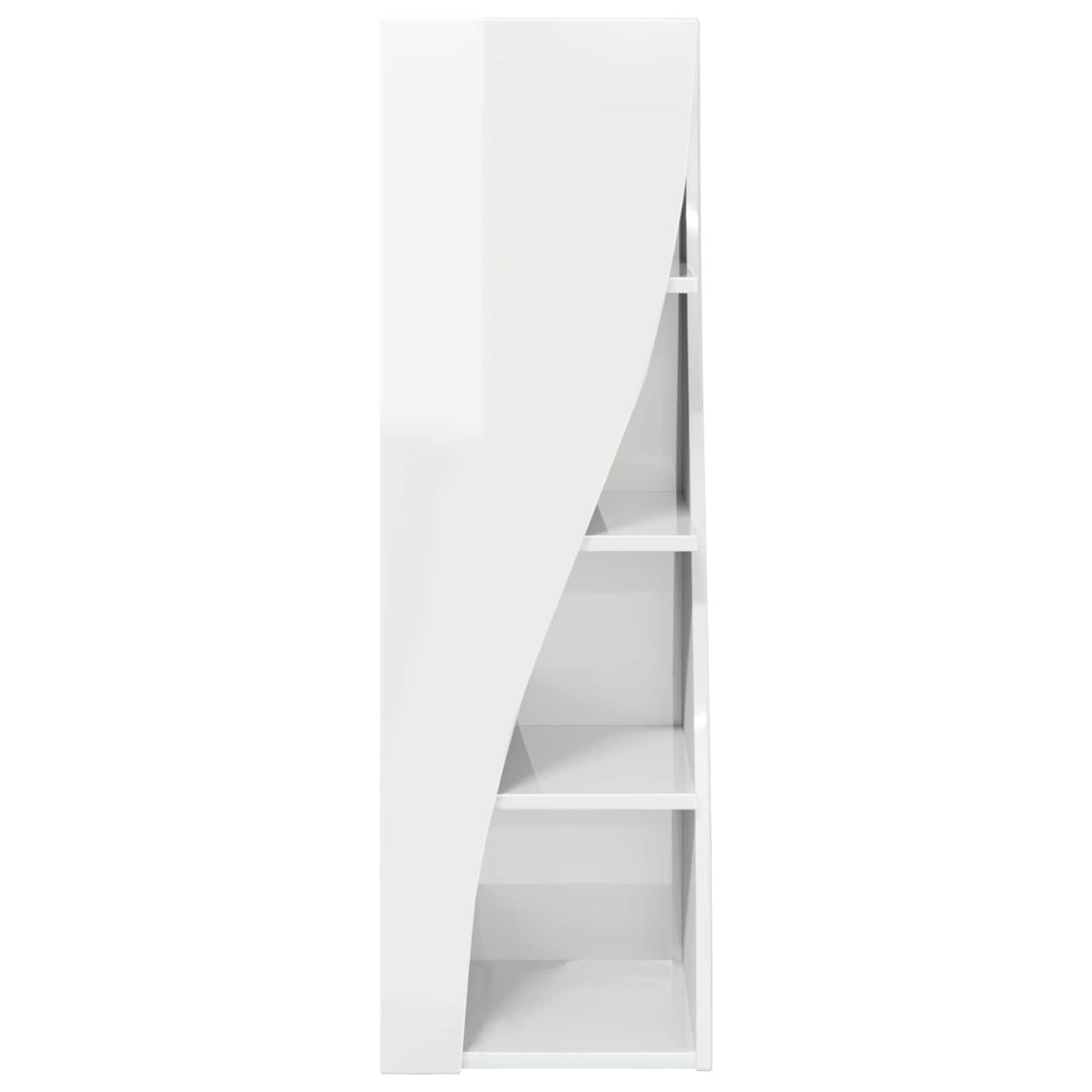 Corner Cabinet 32x32x102cm Engineered Wood High Gloss White