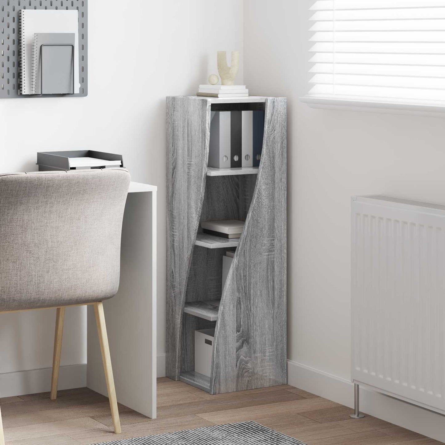 Corner Cabinet 32x32x102cm Engineered Wood Grey Sonoma