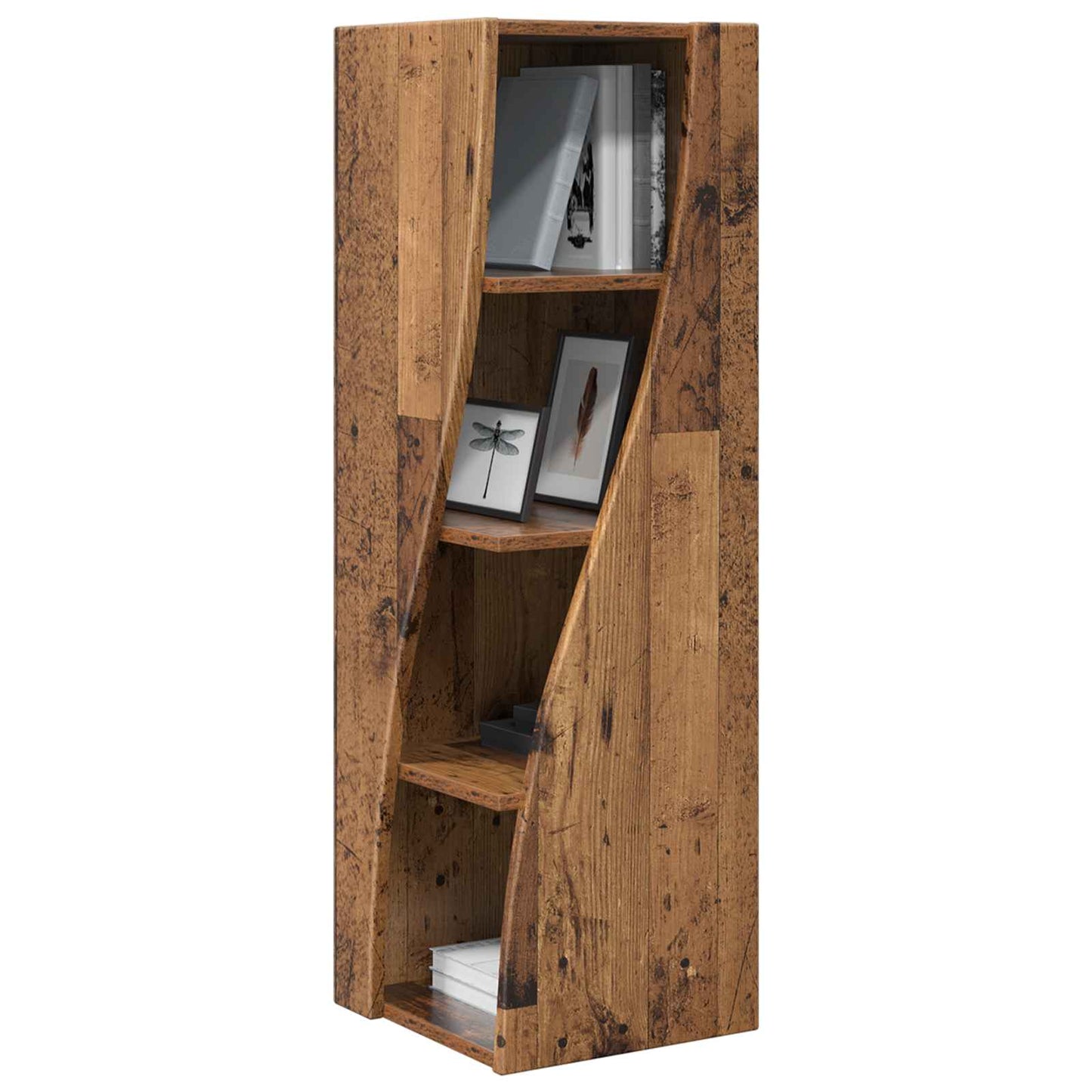 Corner Cabinet Old Wood 32x32x102cm Engineered Wood