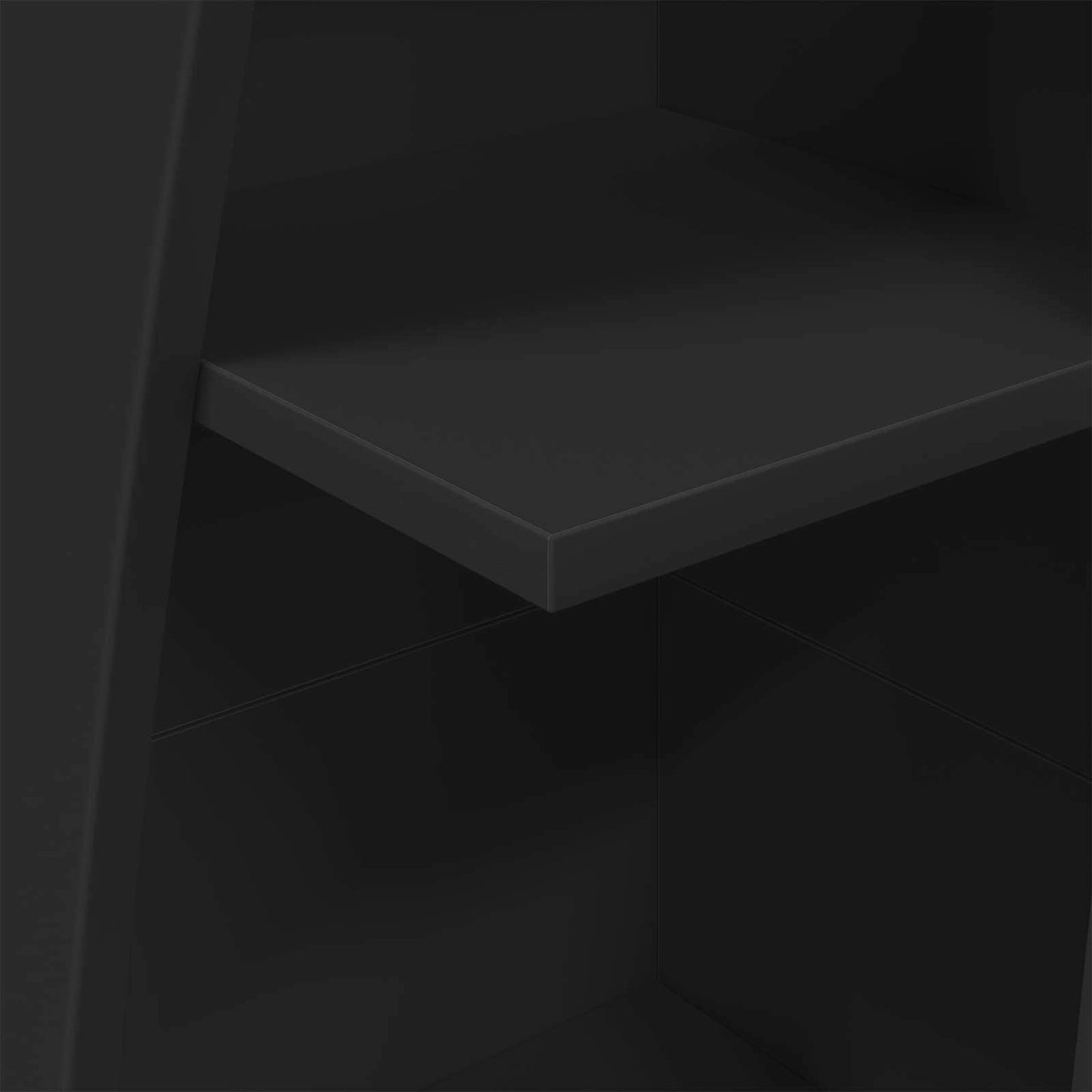 Corner Cabinet 27.5x27x140cm Engineered Wood Black