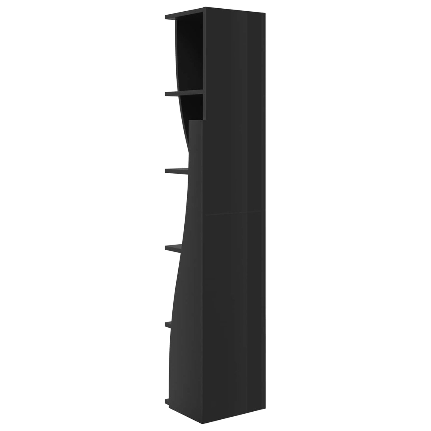 Corner Cabinet 27.5x27x140cm Engineered Wood Black