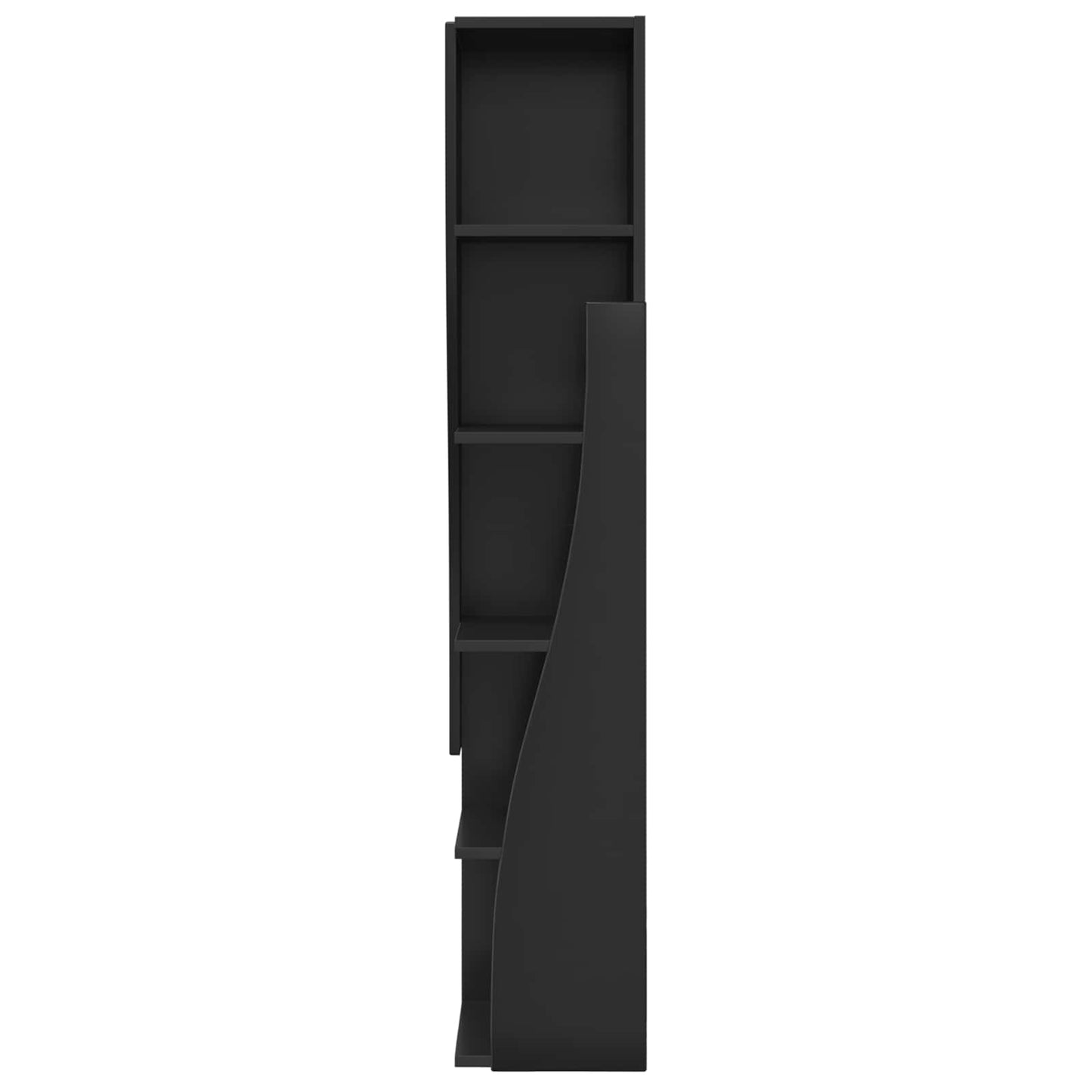 Corner Cabinet 27.5x27x140cm Engineered Wood Black