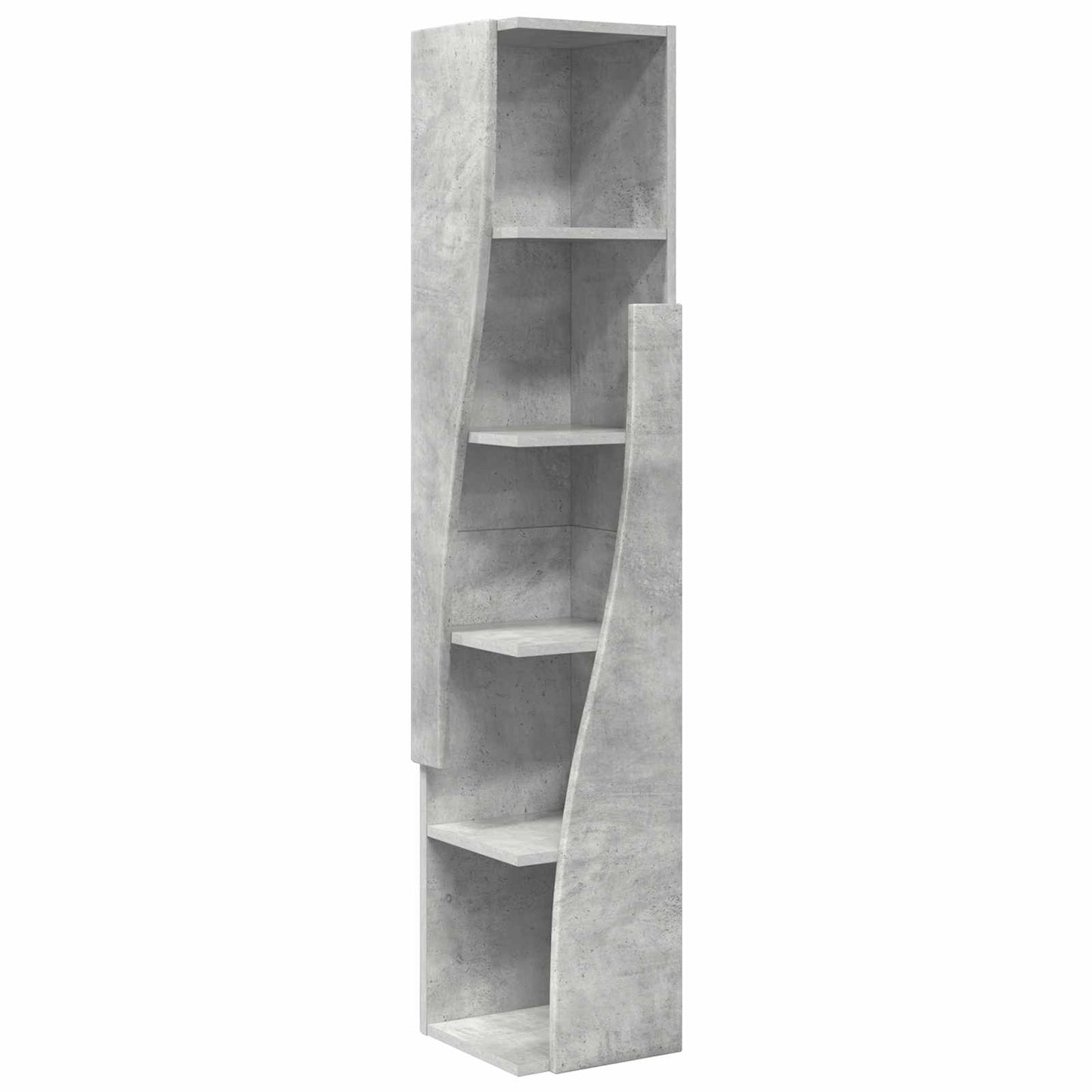 Corner Cabinet 27.5x27x140cm Engineered Wood Concrete Grey