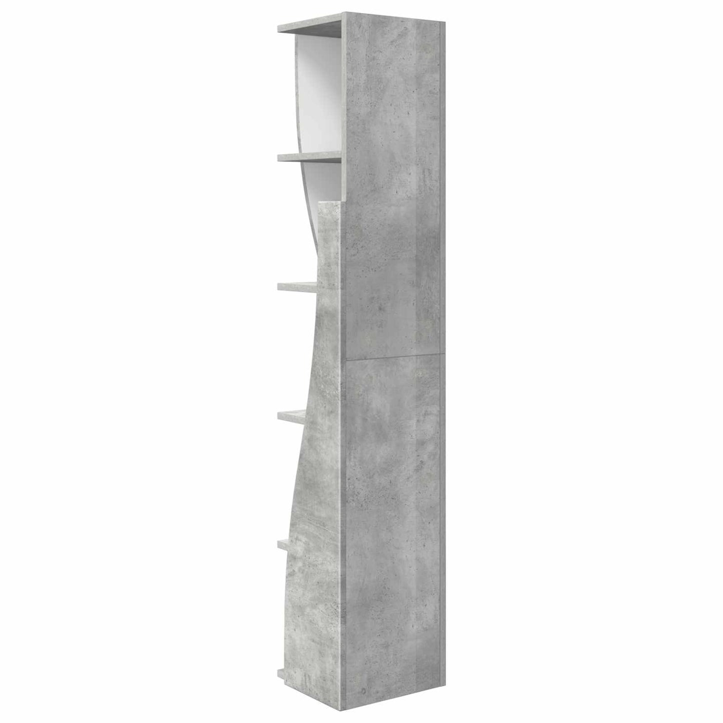 Corner Cabinet 27.5x27x140cm Engineered Wood Concrete Grey