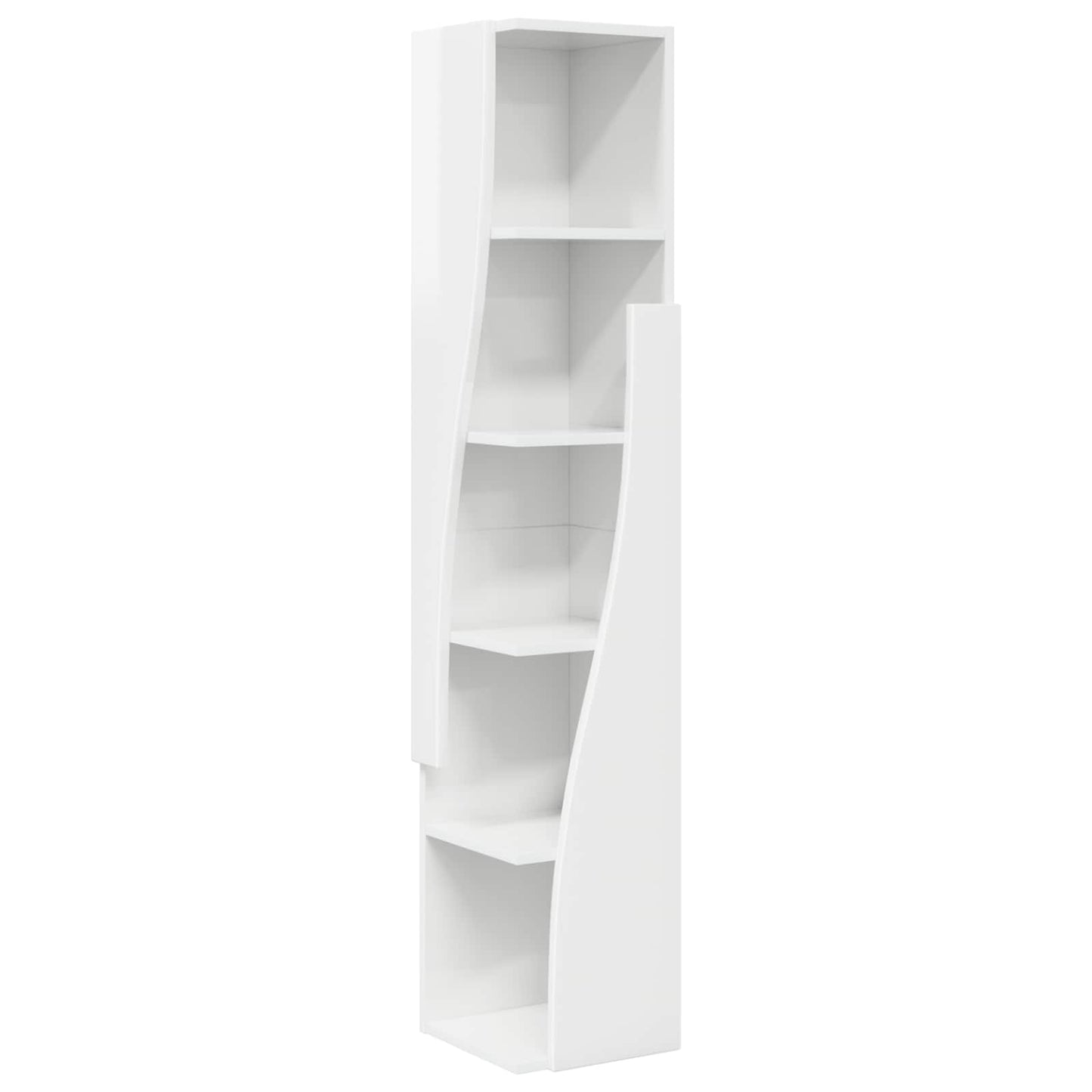 Corner Cabinet 27.5x27x140cm Engineered Wood High Gloss White