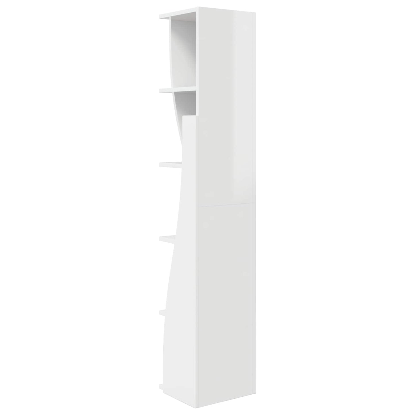Corner Cabinet 27.5x27x140cm Engineered Wood High Gloss White