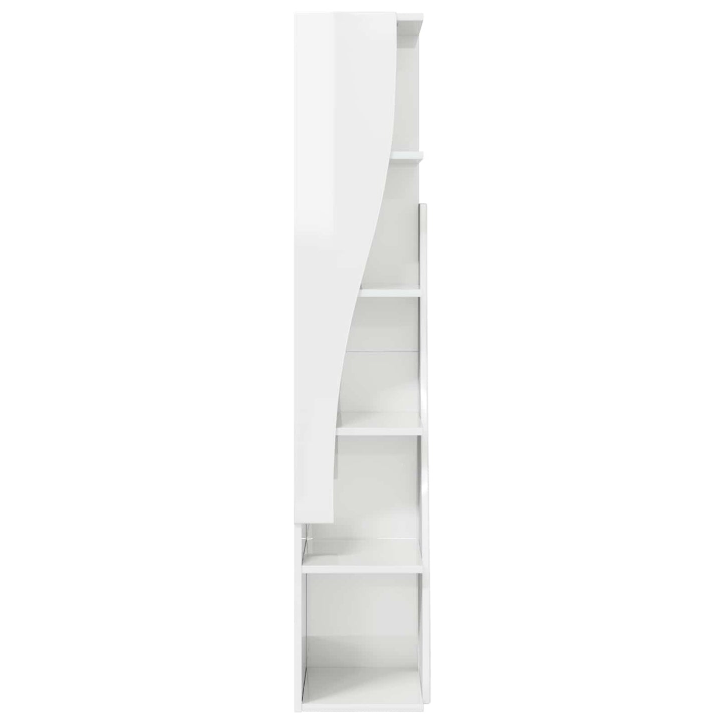 Corner Cabinet 27.5x27x140cm Engineered Wood High Gloss White