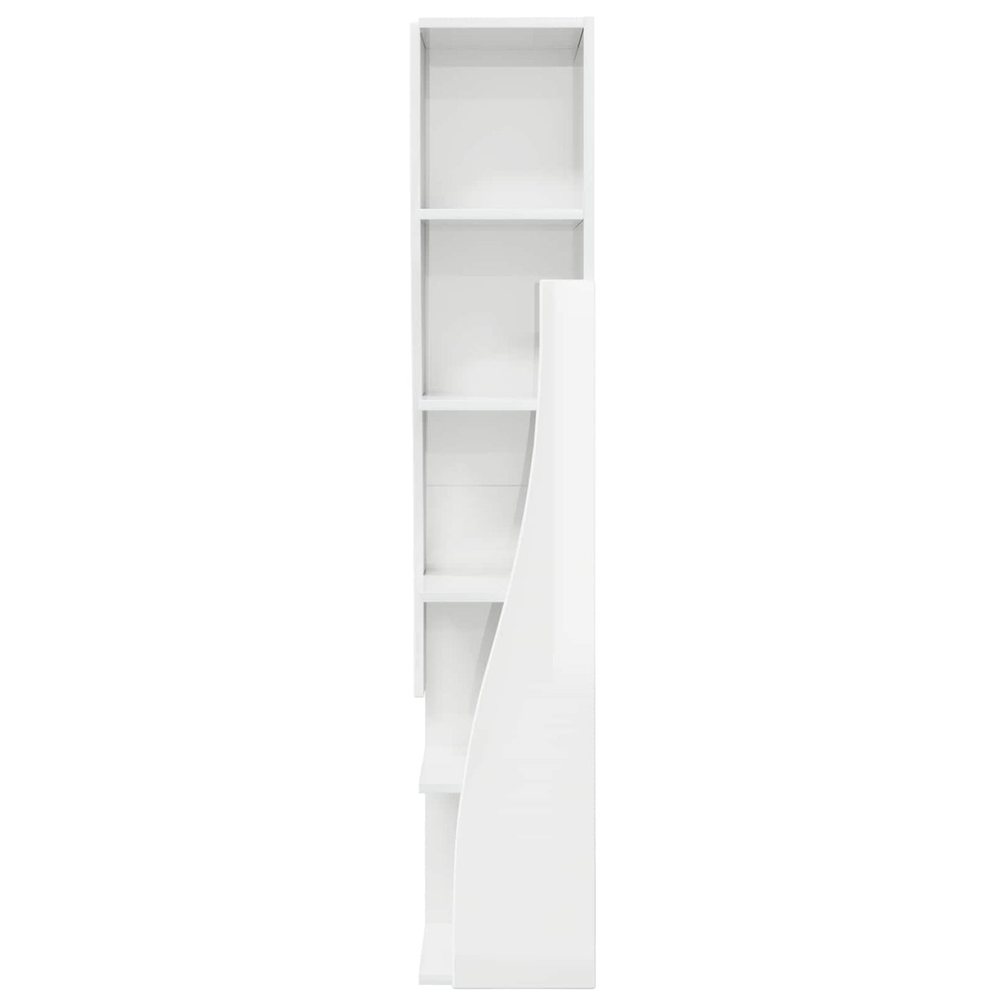 Corner Cabinet 27.5x27x140cm Engineered Wood High Gloss White