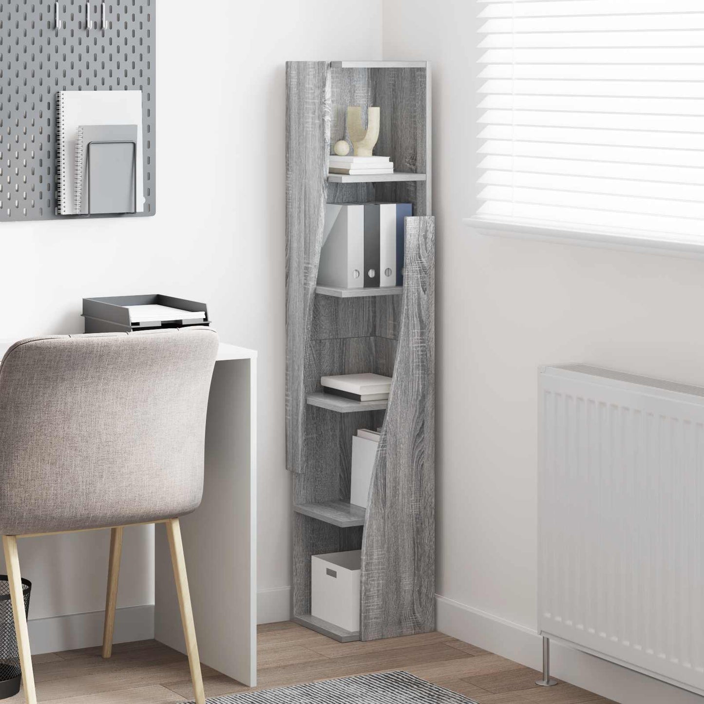 Corner Cabinet 27.5x27x140cm Engineered Wood Grey Sonoma