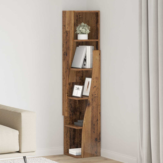 Corner Cabinet 27.5x27x140cm Engineered Wood Old Wood