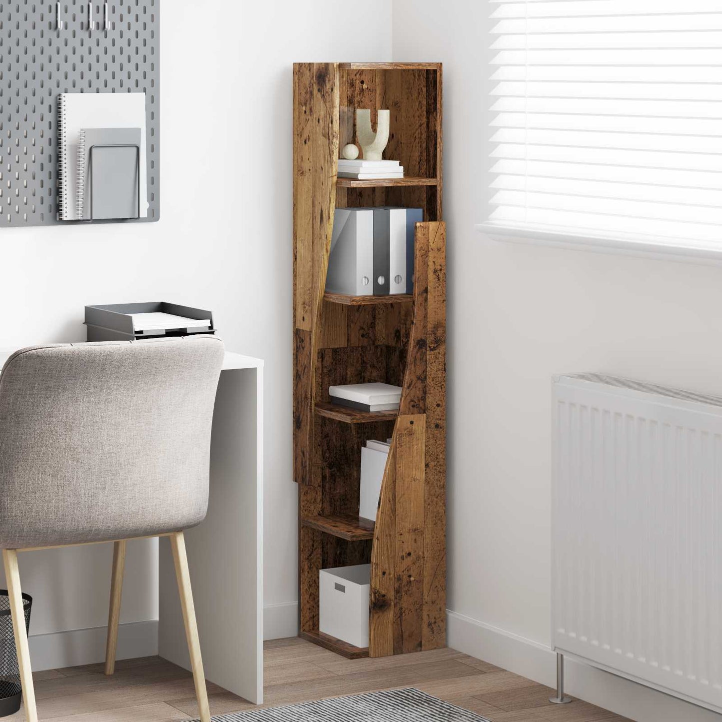 Corner Cabinet 27.5x27x140cm Engineered Wood Old Wood