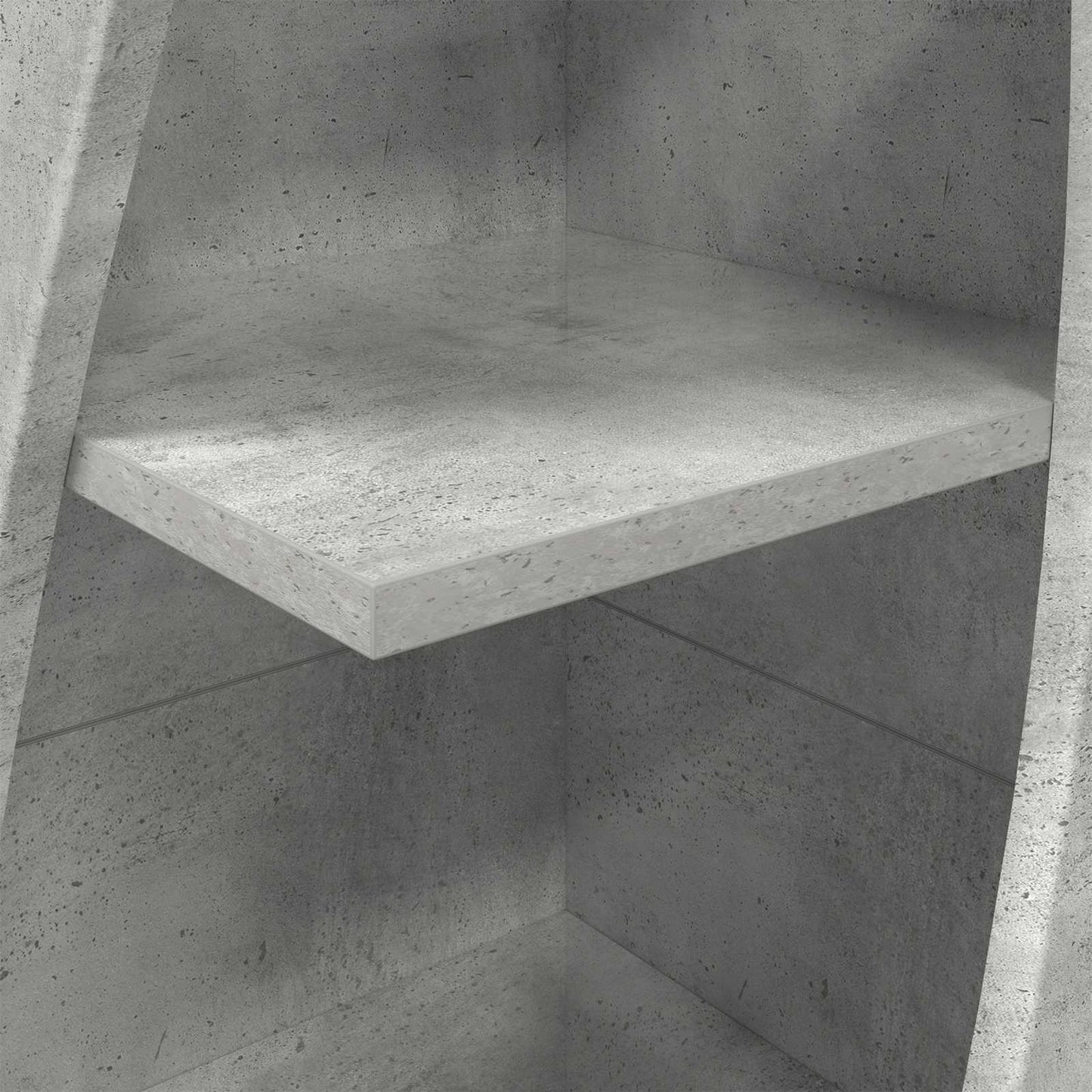 Corner Cabinet 32x32x140cm Engineered Wood Concrete Grey
