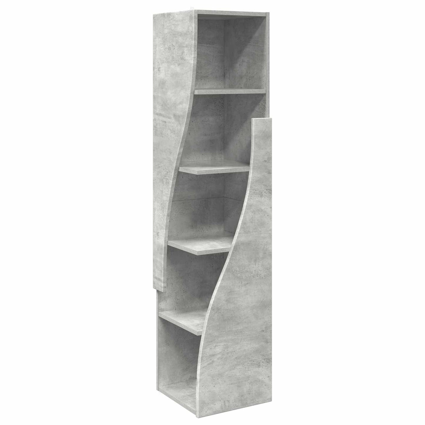 Corner Cabinet 32x32x140cm Engineered Wood Concrete Grey