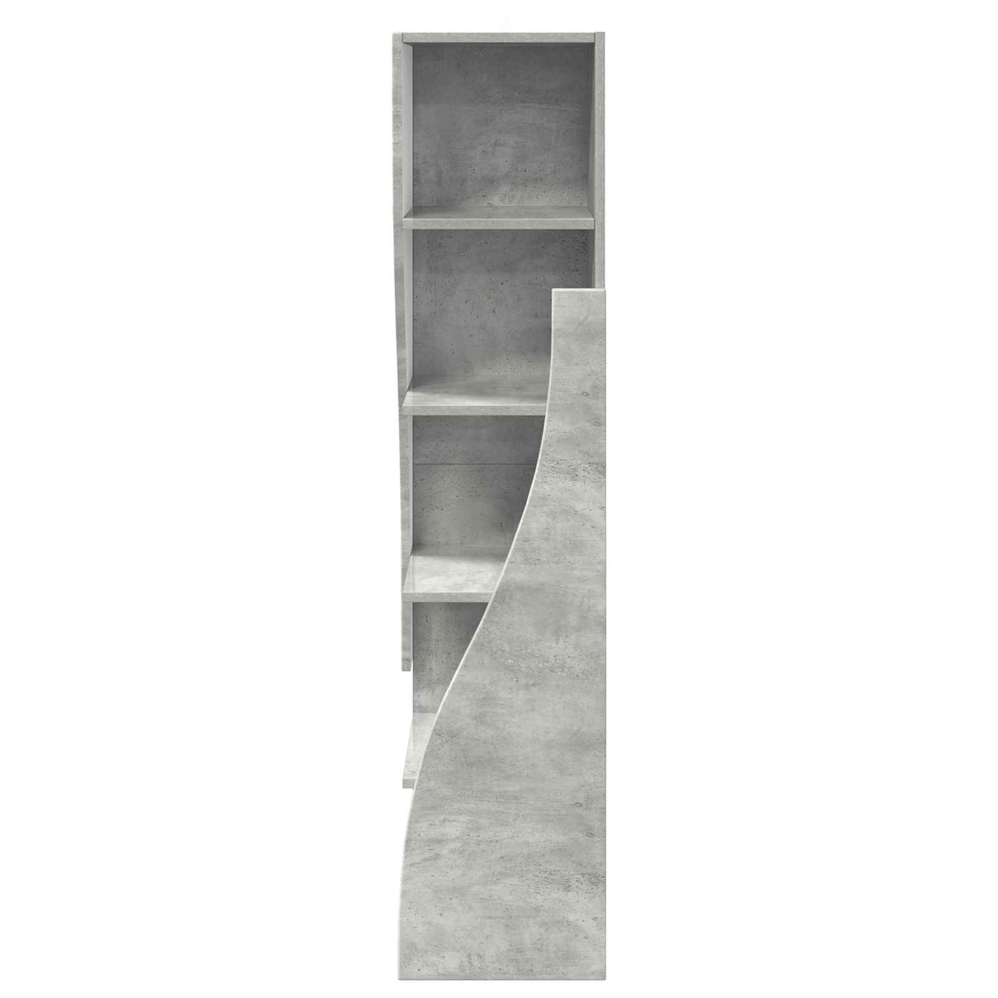 Corner Cabinet 32x32x140cm Engineered Wood Concrete Grey