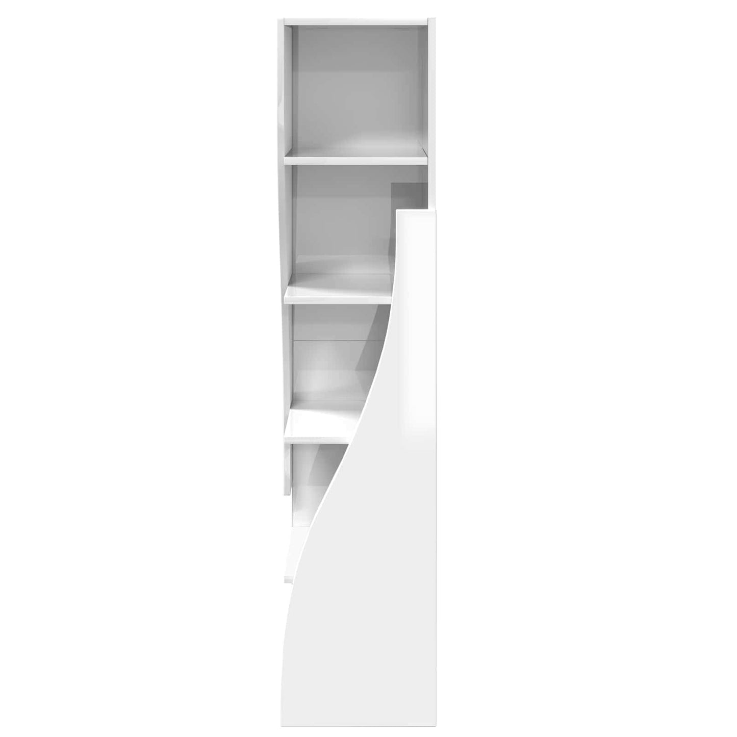 Corner Cabinet 32x32x140cm Engineered Wood High Gloss White