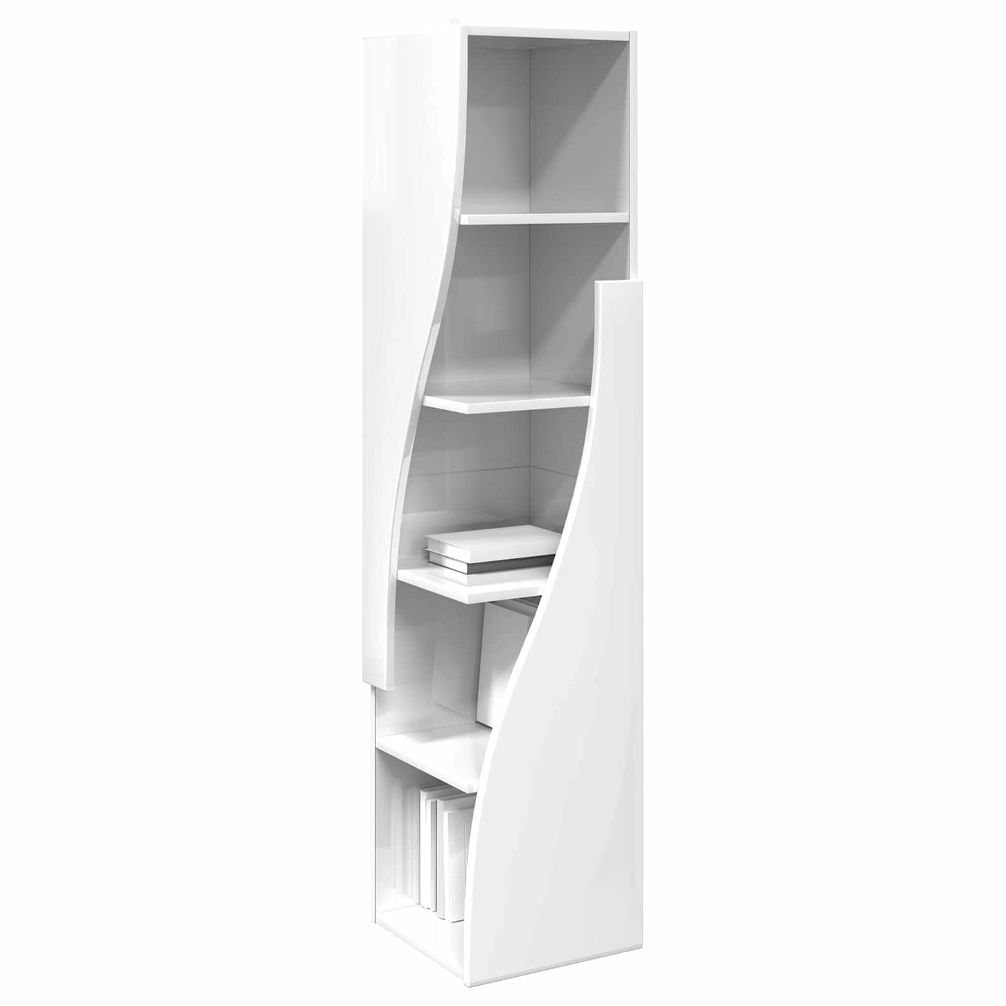 Corner Cabinet 32x32x140cm Engineered Wood High Gloss White