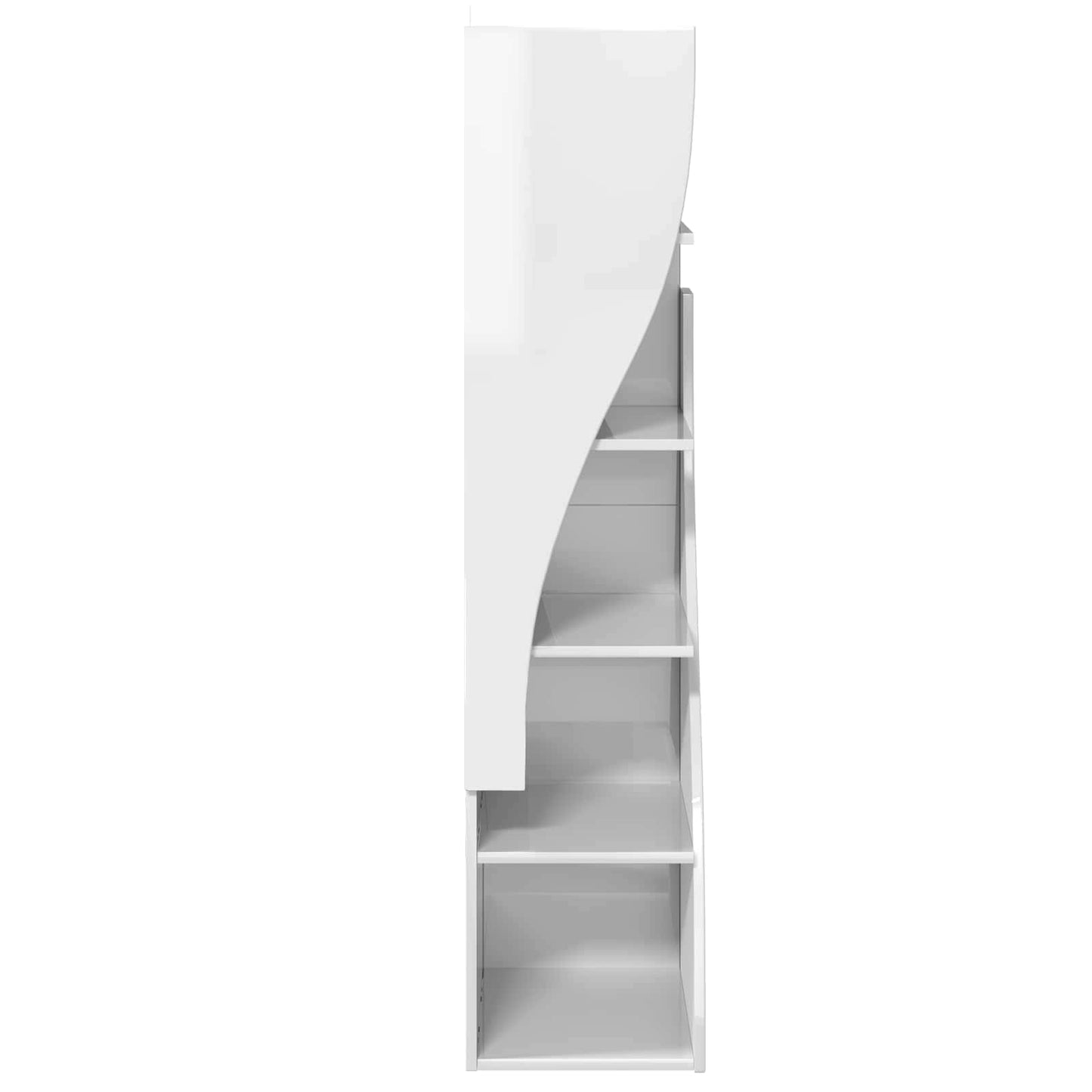 Corner Cabinet 32x32x140cm Engineered Wood High Gloss White