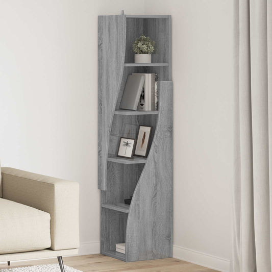 Corner Cabinet 32x32x140cm Engineered Wood Grey Sonoma