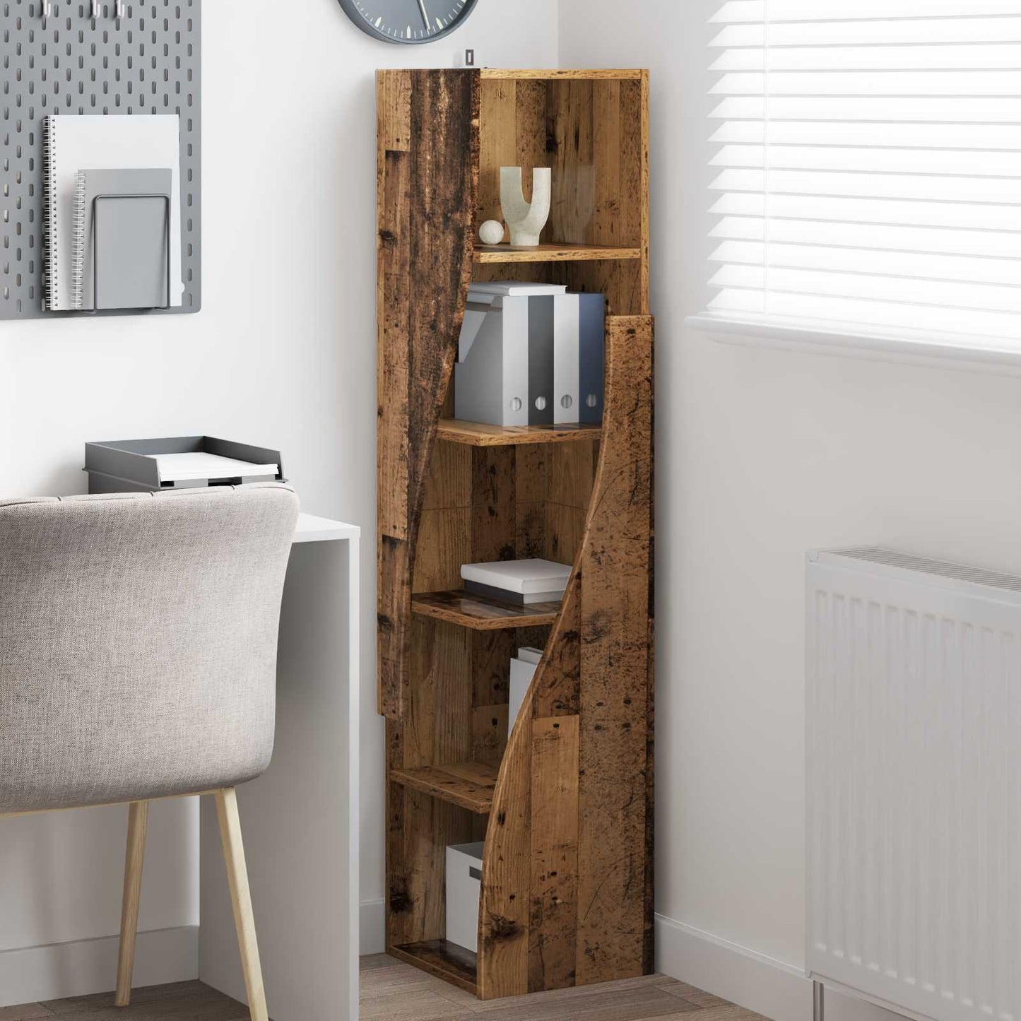Corner Cabinet 32x32x140cm Engineered Wood Old Wood