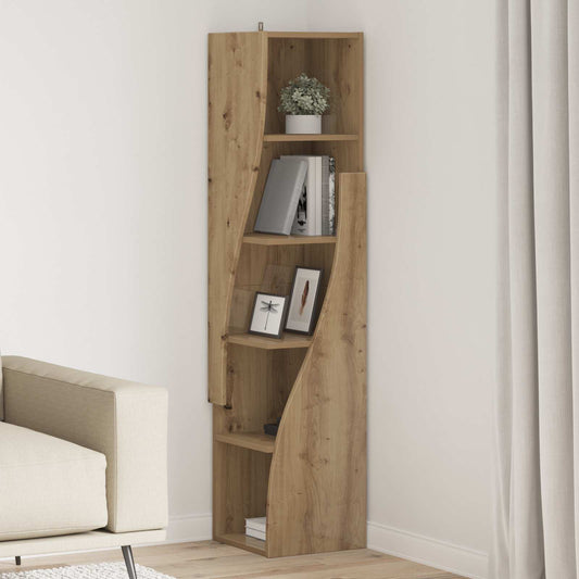 Corner Cabinet 32x32x140cm Engineered Wood Artisan Oak