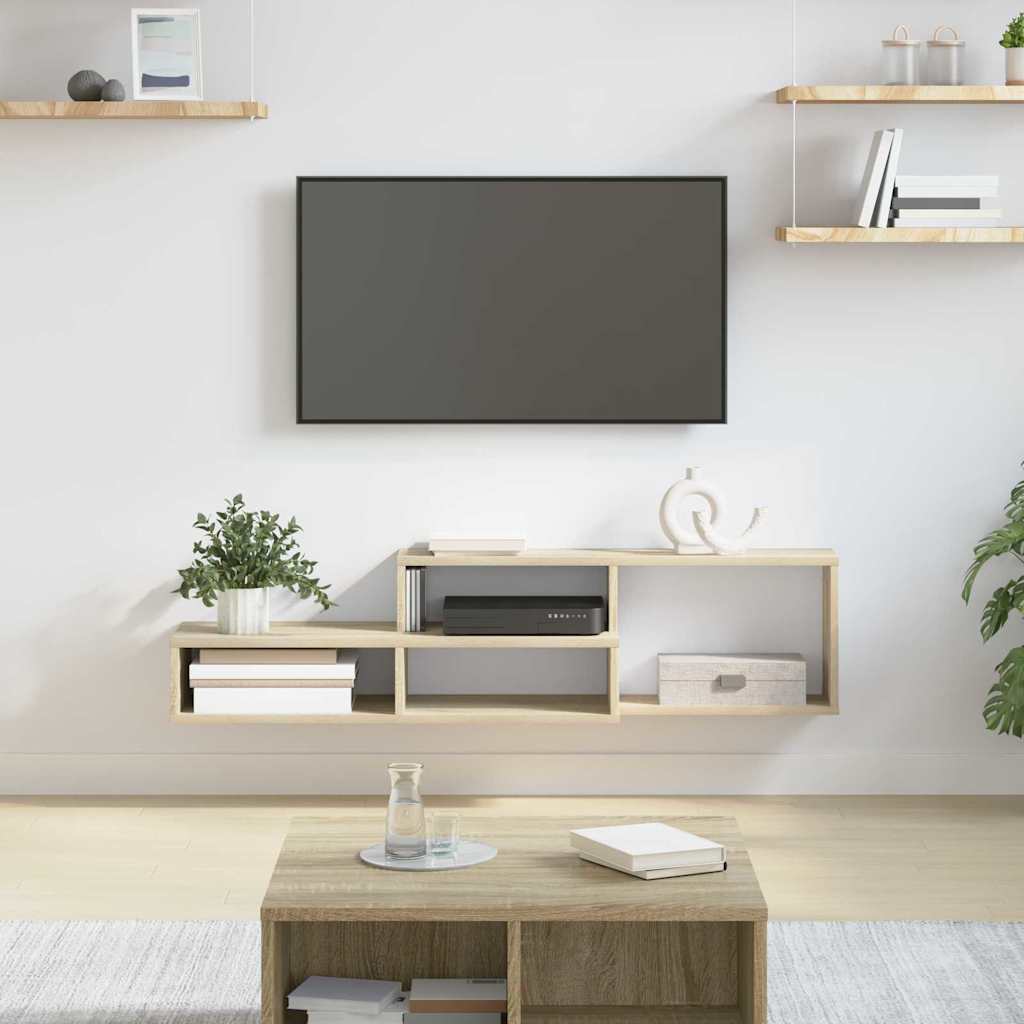 Wall TV Stand 120 x 25 x 28.5 cm Engineered Wood
