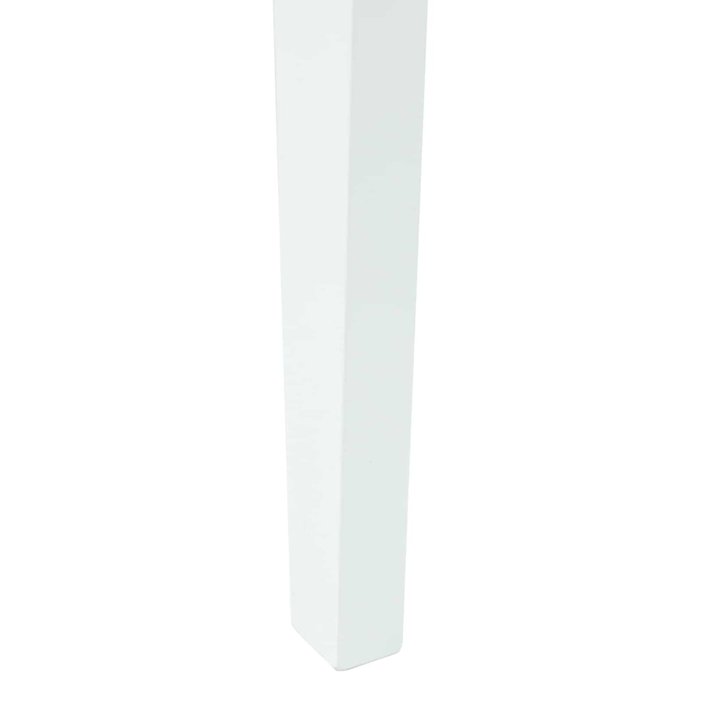 Dining Chairs 2 pcs White 42 x 47.5 x 81 cm Solid Rubber Wood