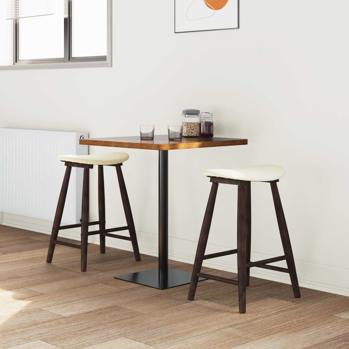 Dining Chairs 2 pcs Light Brown 46 x 37 x 63 cm