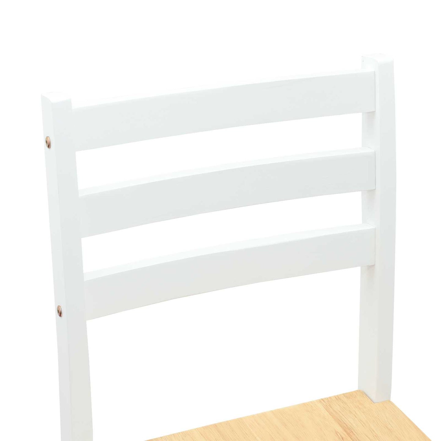 Dining Chairs 2 pcs Solid Rubber Wood White 40 x 47.5 x 99.5 cm