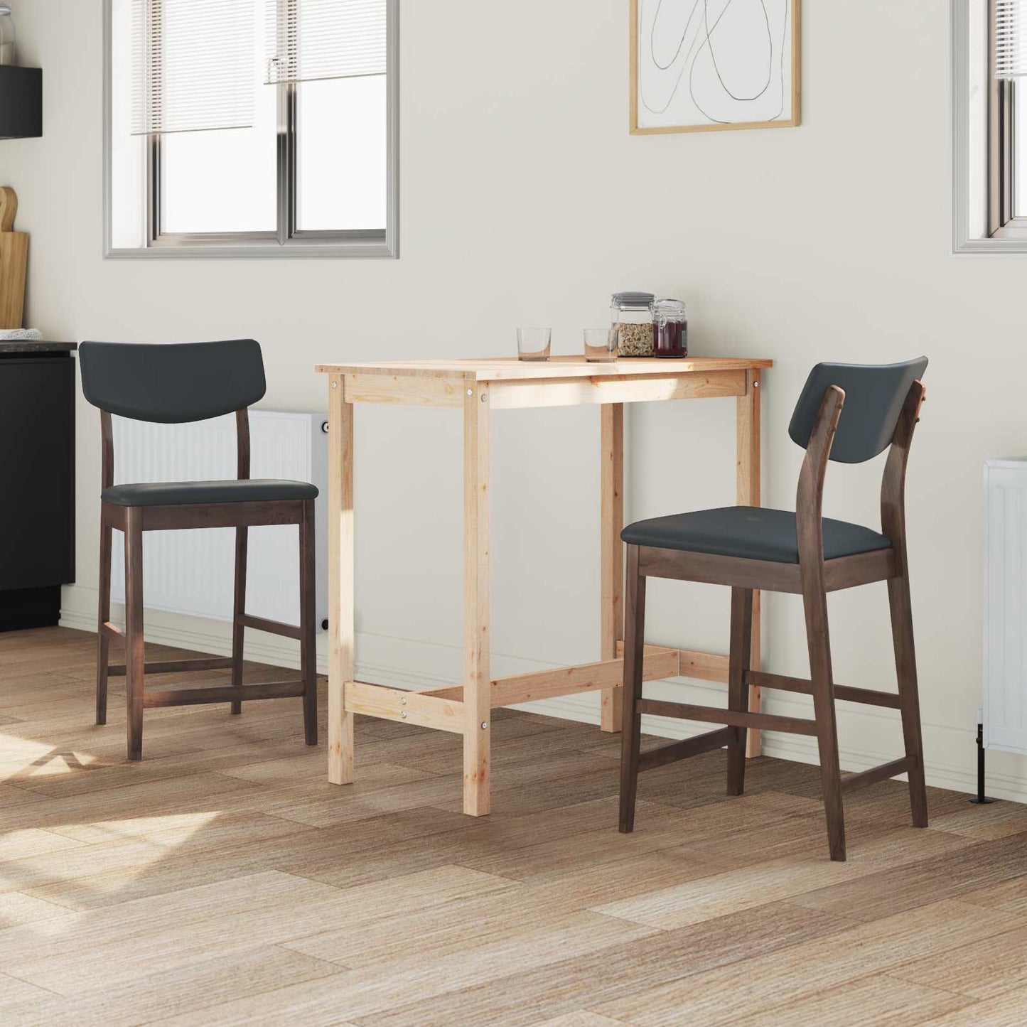 Dining Chairs 2 pcs Light Brown 48 x 49 x 95 cm