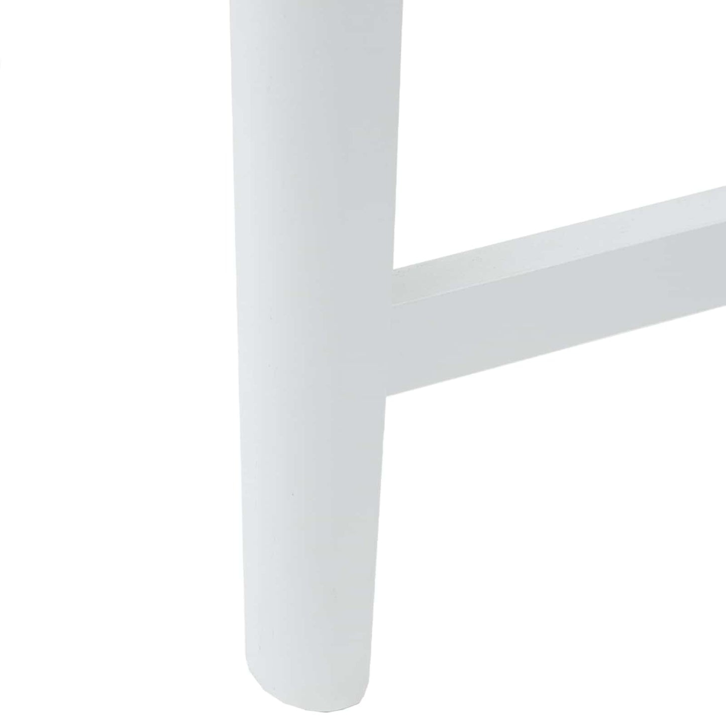 Dining Chairs 2 pcs White 48 x 49 x 95 cm Solid Rubber Wood