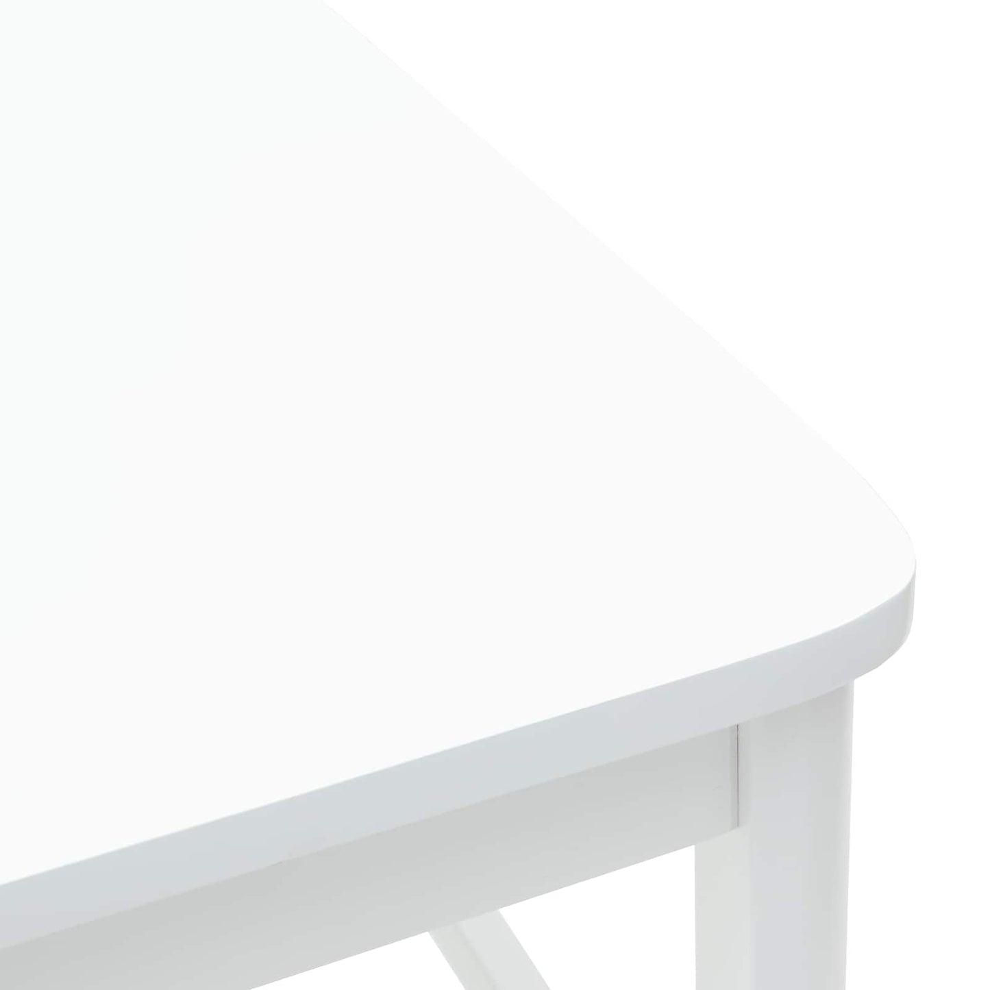 Dining Chairs 2 pcs White 48 x 49 x 95 cm Solid Rubber Wood