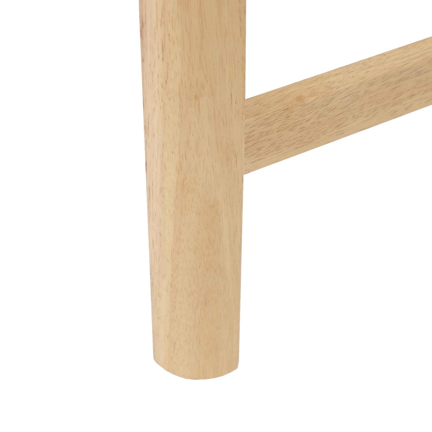 Dining Chairs 2 pcs Natural 48 x 49 x 95 cm Solid Rubber Wood