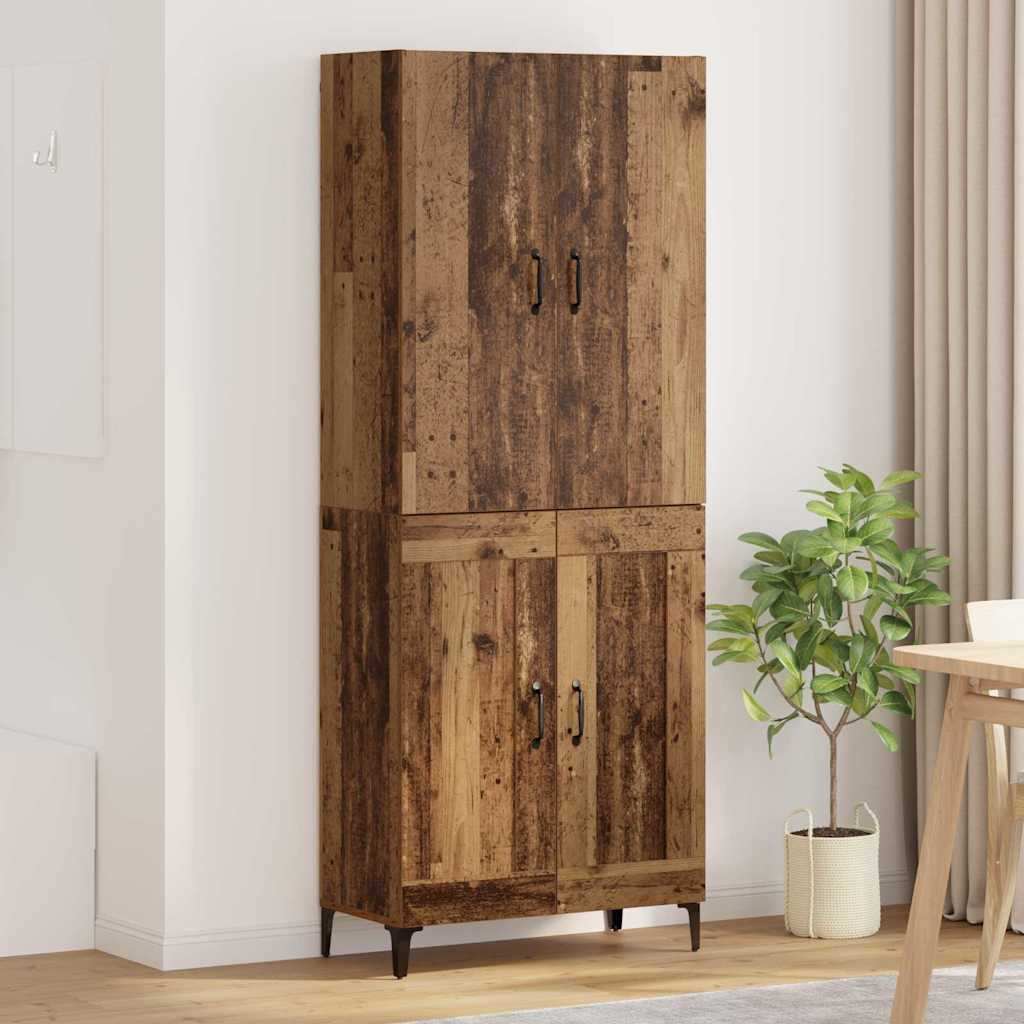 Highboard Old Wood 69.5 x 34 x 180 cm Engineered Wood